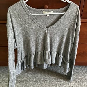 urban outfitters babydoll longsleeve top